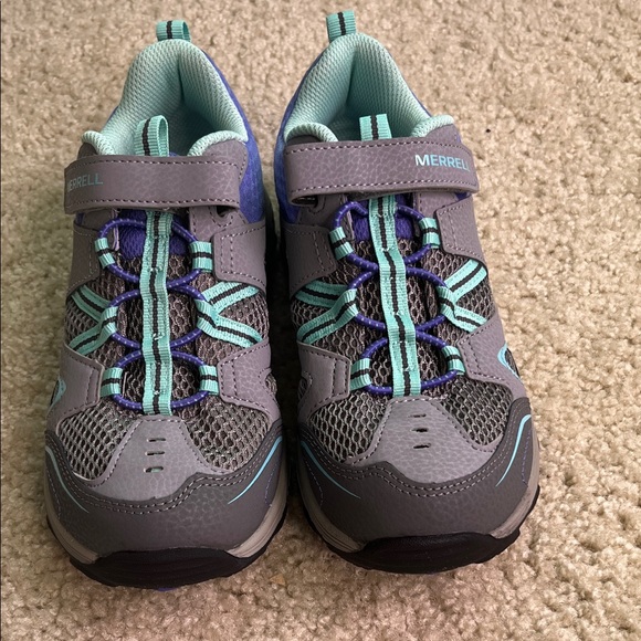 Merrell Kids' Sneakers in Gray and Purple, Trail Chaser, NWT, size 4 wide - Picture 3 of 11